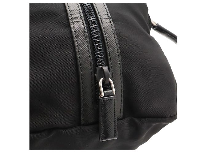 Prada Triangle Clutch Bag Black - view 5