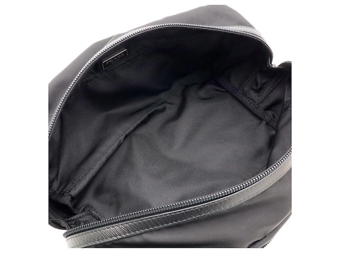 Prada Triangle Clutch Bag Black - view 6