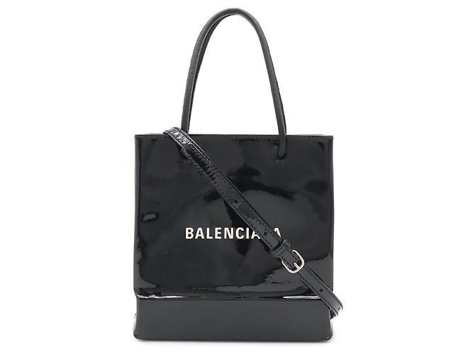 Everyday Borsa Balenciaga XXS Tote Bag Nero Bianco - vista 2