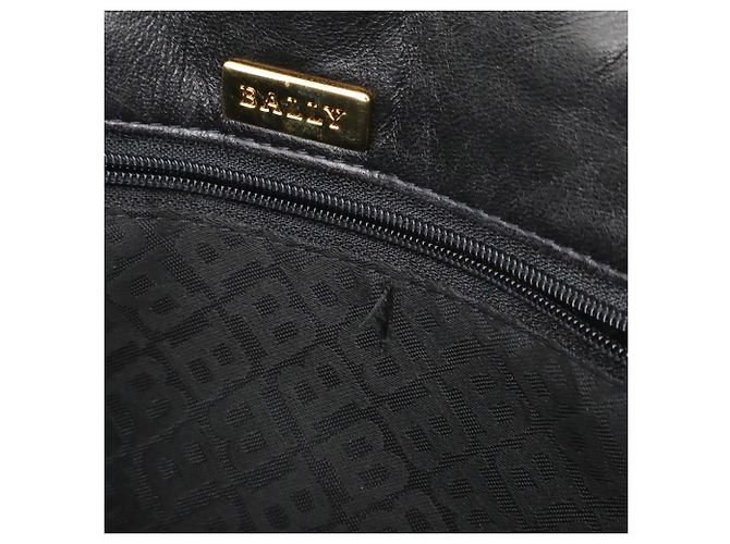 Sac à main matelassé noir Bally - vue 8