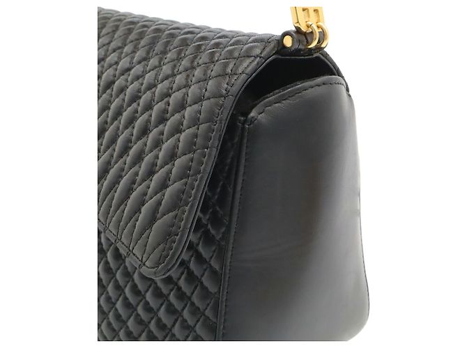 Sac à main matelassé noir Bally - vue 9