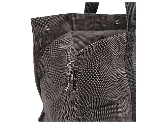 Hermès Bolsa Hermes Herline Tote TGM Marrom Preto - vista 5