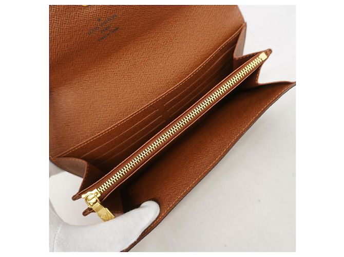 Louis Vuitton Monogram Portefeuille Sarah Long Wallet Brown - view 3