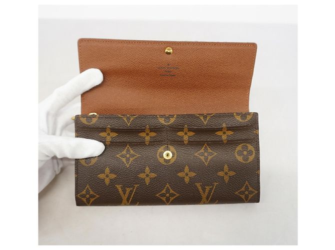 Louis Vuitton Monogram Portefeuille Sarah Long Wallet Brown - view 7