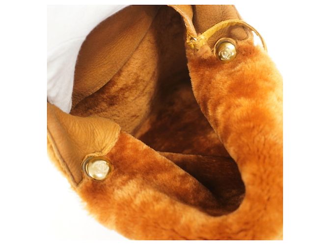 Bolso de hombro Chanel de gamuza marrón Castaño - vista 4
