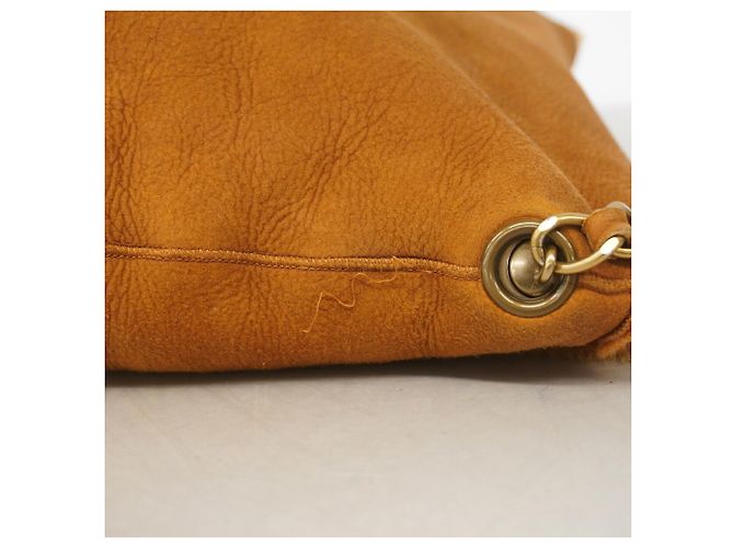 Bolso de hombro Chanel de gamuza marrón Castaño - vista 7