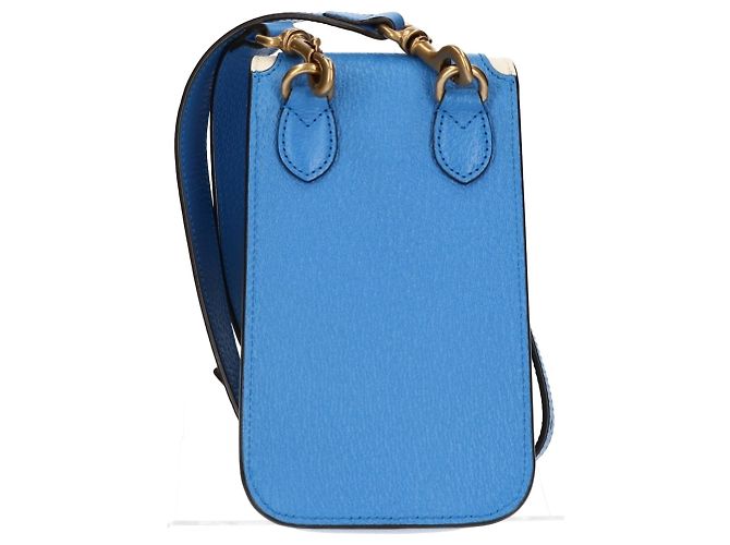 Borsa a tracolla mini GUCCI x adidas Trefoil Bianco Blu - vista 4