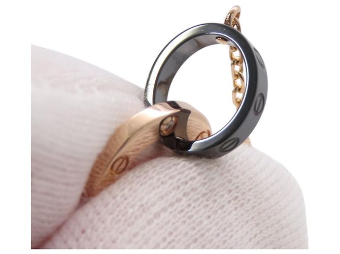 Bracciale Cartier Love in oro rosa e ceramica - vista 8