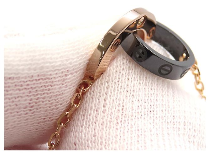 Bracciale Cartier Love in oro rosa e ceramica - vista 9