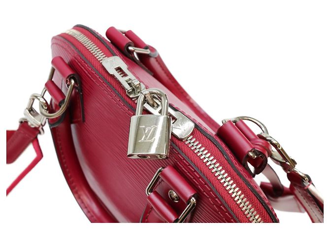 Louis Vuitton Epi Framboise Alma BB Schultertasche Rot - Ansicht 7