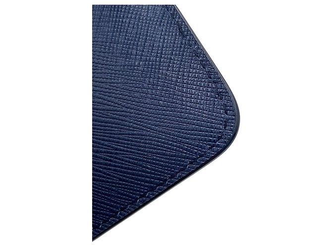 Portamonete Prada Navy Saffiano Blu navy - vista 5