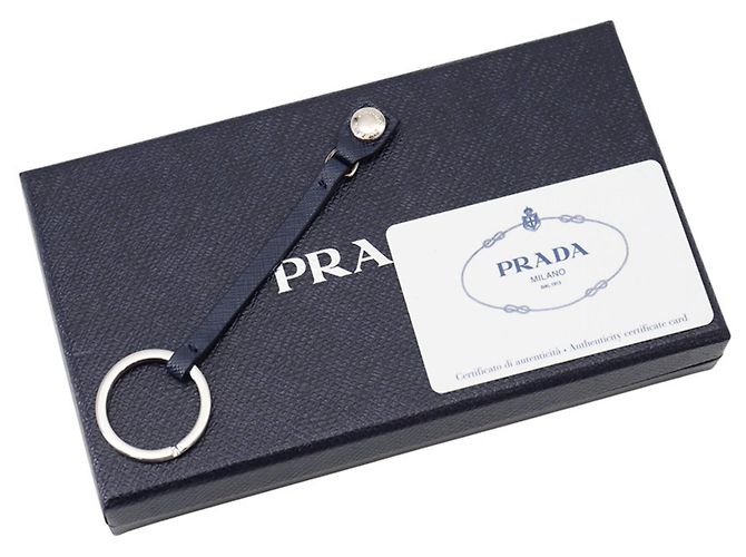 Portamonete Prada Navy Saffiano Blu navy - vista 8