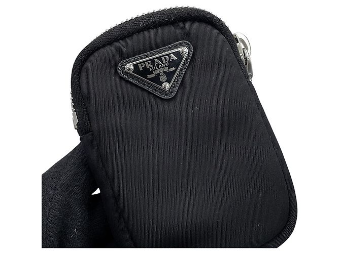 Bolsa de Ombro Prada Re-Edition 2005 Preto - vista 13