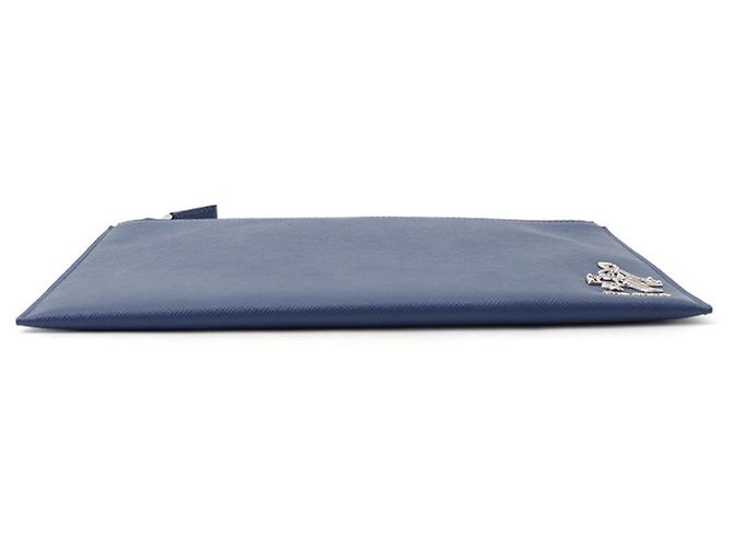 Bolso de mano Prada en piel Saffiano Azul - vista 3