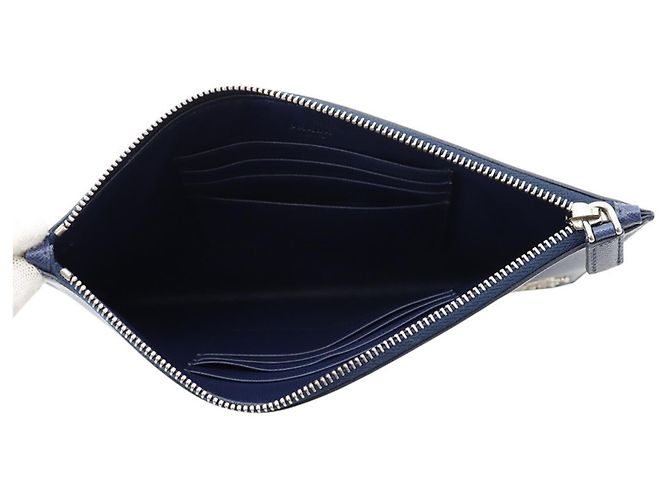 Bolso de mano Prada en piel Saffiano Azul - vista 5