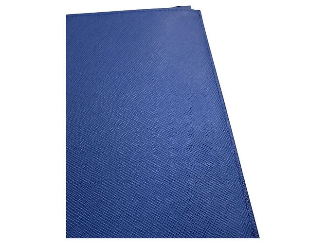 Bolso de mano Prada en piel Saffiano Azul - vista 6