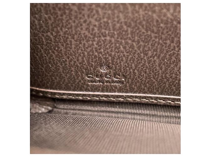 Gucci GG Supreme Ophidia Geldbörse Braun - Ansicht 6