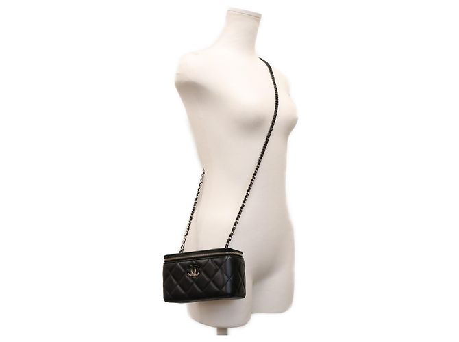 Sac à épaule Vanity Chanel Big Coco Mark Noir - vue 13