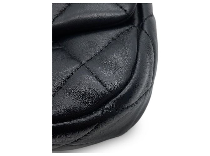 Bolso de hombro Chanel Mini Matelassé de piel de cordero Negro - vista 7