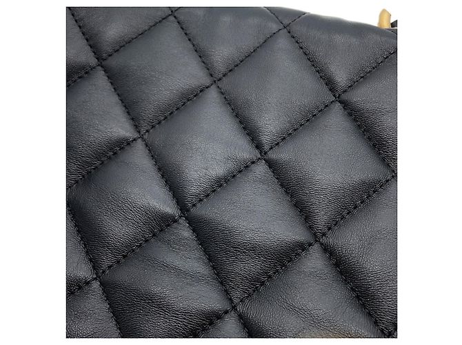 Bolso de hombro Chanel Mini Matelassé de piel de cordero Negro - vista 8