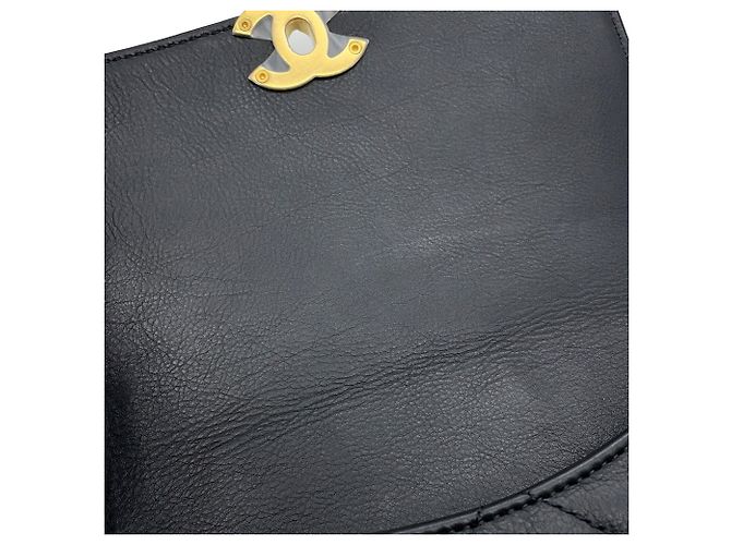 Borsa a tracolla Chanel Matelassé Small in pelle d'agnello nera Nero - vista 9