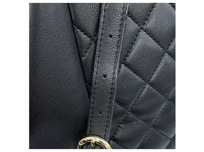 Sac à dos Chanel Matelassé Coco Mark Small Noir - vue 12