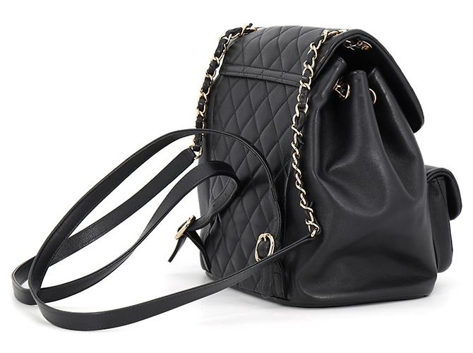 Sac à dos Chanel Matelassé Coco Mark Small Noir - vue 2