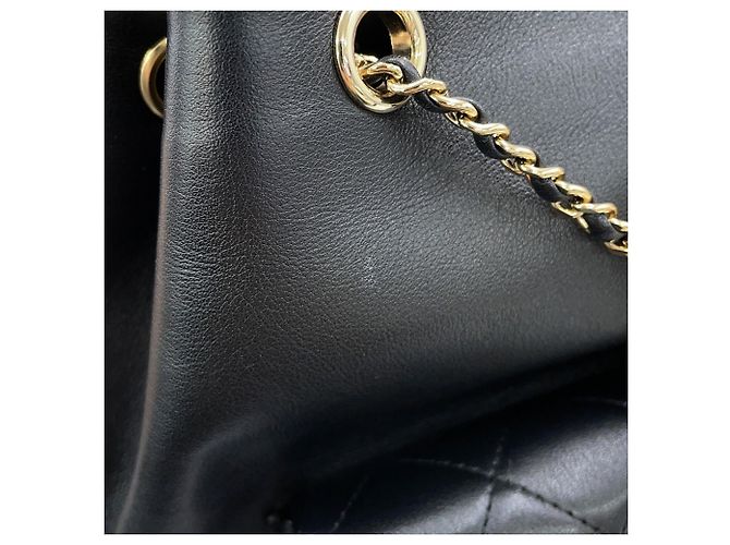 Sac à dos Chanel Matelassé Coco Mark Small Noir - vue 8