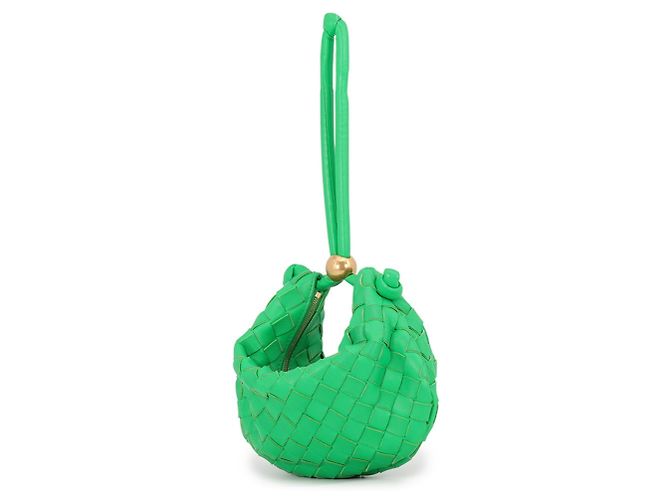Borsa a mano Intrecciato Small Turn Pouch di Bottega Veneta - vista 2