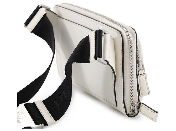 Prada Saffiano Body Bag in White - view 3