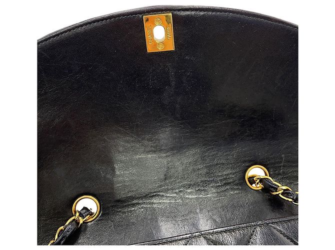 Chanel Black Lambskin Chain Shoulder Bag - view 10