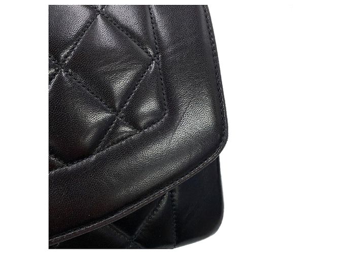 Chanel Black Lambskin Chain Shoulder Bag - view 7