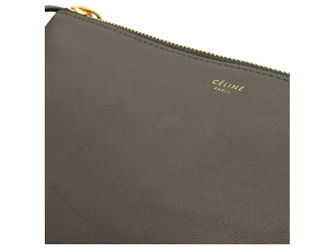 Céline Borsa a tracolla Celine Trio Large Grigio antracite - vista 5