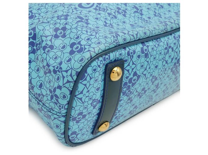 Sac Cabas Louis Vuitton Cosmic Blossom PM Bleu - vue 4