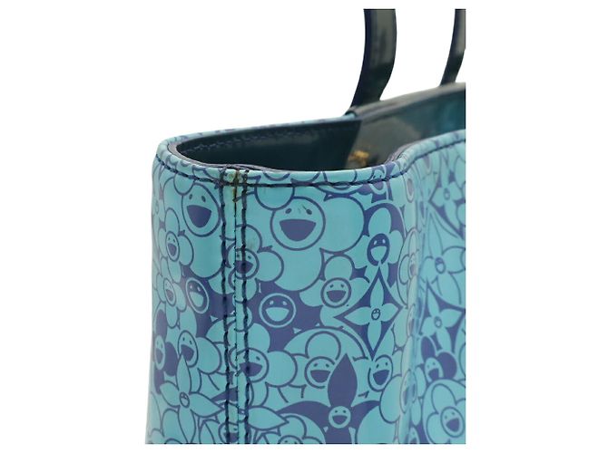 Sac Cabas Louis Vuitton Cosmic Blossom PM Bleu - vue 5