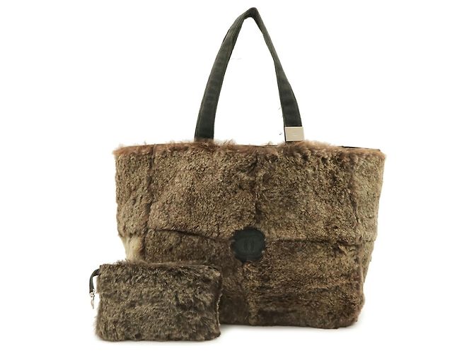 CHANEL Coco Mark Tote Bag Braun Schwarz - Ansicht 2