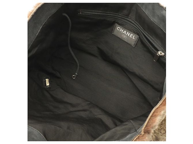 CHANEL Coco Mark Tote Bag Braun Schwarz - Ansicht 6
