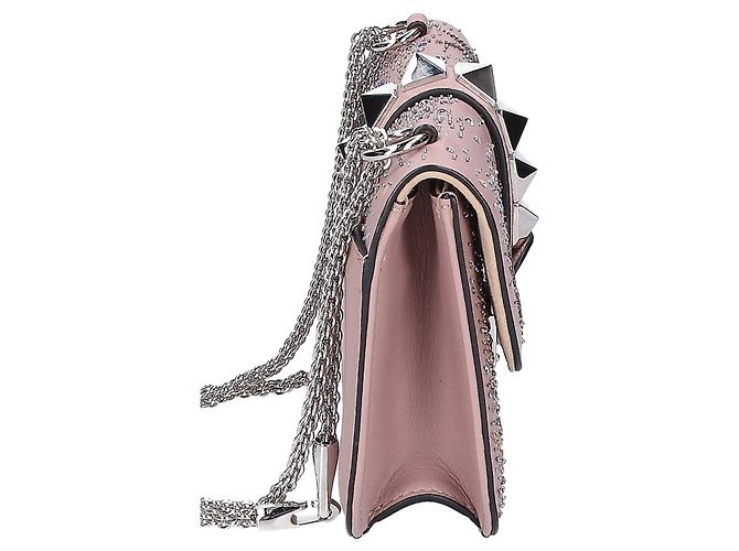 Borsa a tracolla con catena e ricami di perline Valentino - vista 4