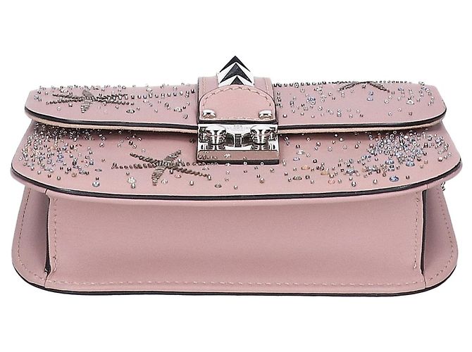 Borsa a tracolla con catena e ricami di perline Valentino - vista 5