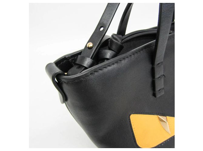 Bolsa de mão Fendi Bag Bugs Roll Mini Preto - vista 10