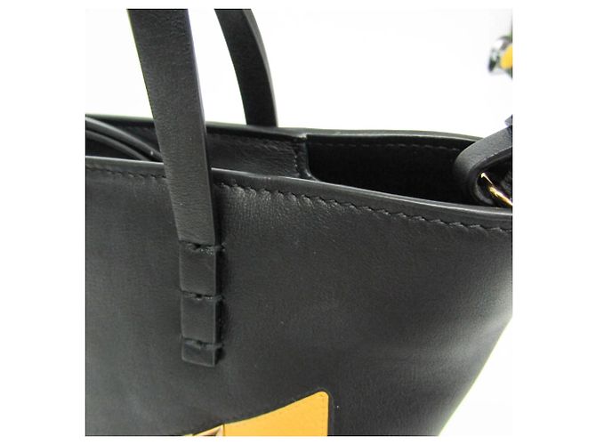 Bolsa de mão Fendi Bag Bugs Roll Mini Preto - vista 11