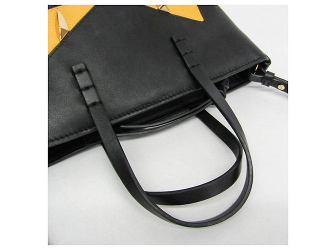 Bolsa de mão Fendi Bag Bugs Roll Mini Preto - vista 12
