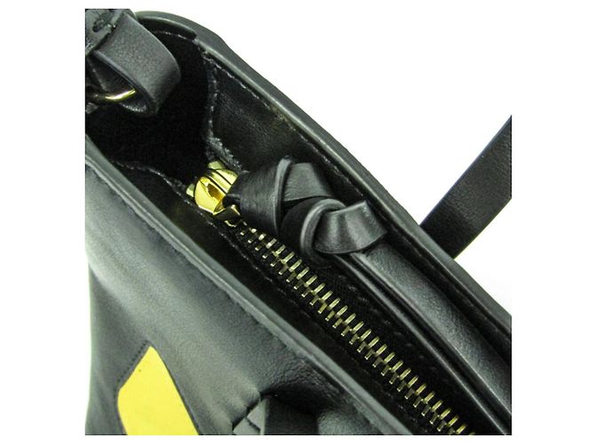 Bolsa de mão Fendi Bag Bugs Roll Mini Preto - vista 15