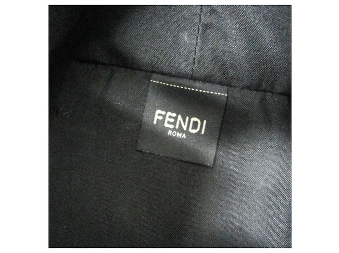Bolsa de mão Fendi Bag Bugs Roll Mini Preto - vista 17