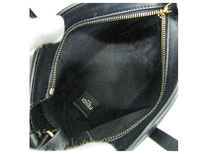 Bolsa de mão Fendi Bag Bugs Roll Mini Preto - vista 3