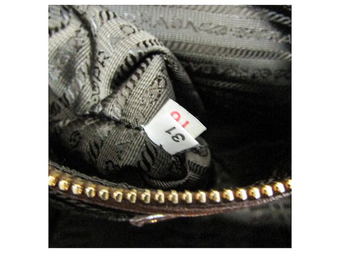 Borsa a spalla tote Prada Side Ribbon BR4230 da donna in pelle Nappa Marrone - vista 20