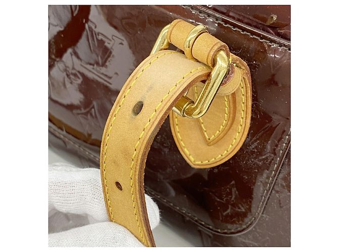 Borsa Louis Vuitton Vernis Rosewood Avenue Bordò - vista 10