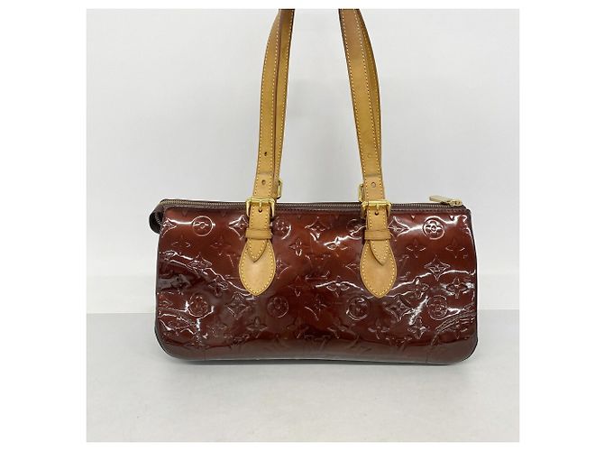Borsa Louis Vuitton Vernis Rosewood Avenue Bordò - vista 11