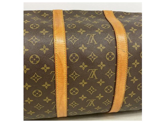 Louis Vuitton Boston Monogram Keepall 55 Marrom - vista 13