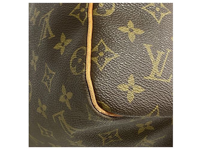 Louis Vuitton Boston Monogram Keepall 55 Marrom - vista 14